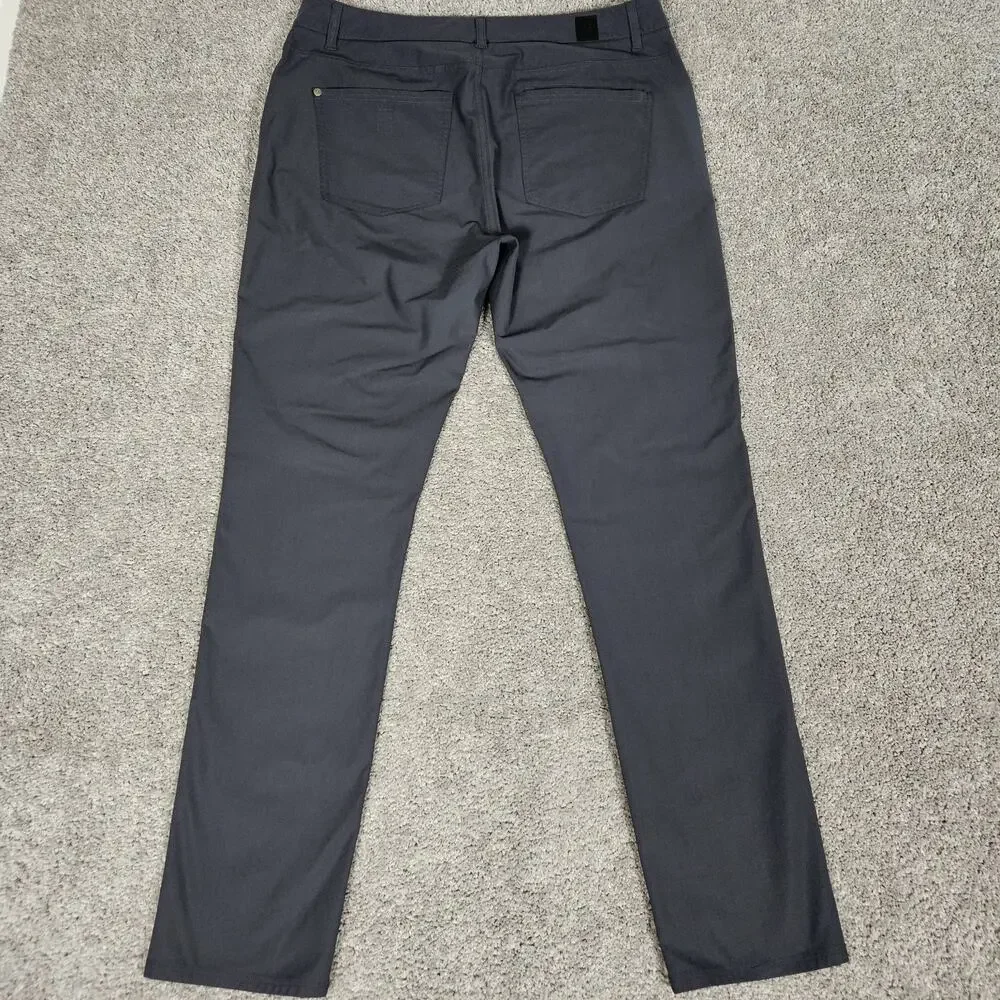 Vuori Meta Pants Men's 34X31 Gray Tapered Chino Modern Minimalist Stretch V430